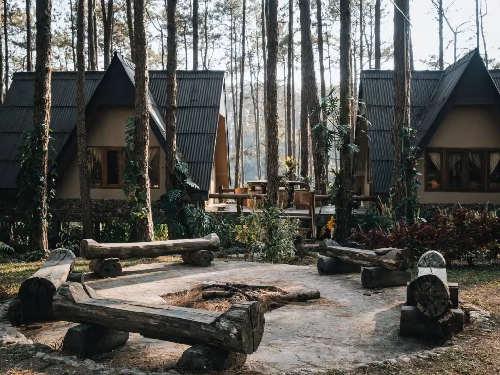Woodlands Retreat landscape